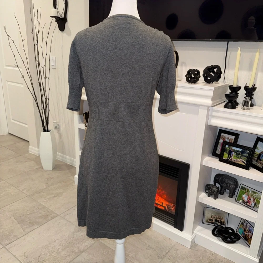 3 x 20$ Apt. 9 Charcoal V-Neck Wrap Midi Dress Size Large - Picture 6 of 10